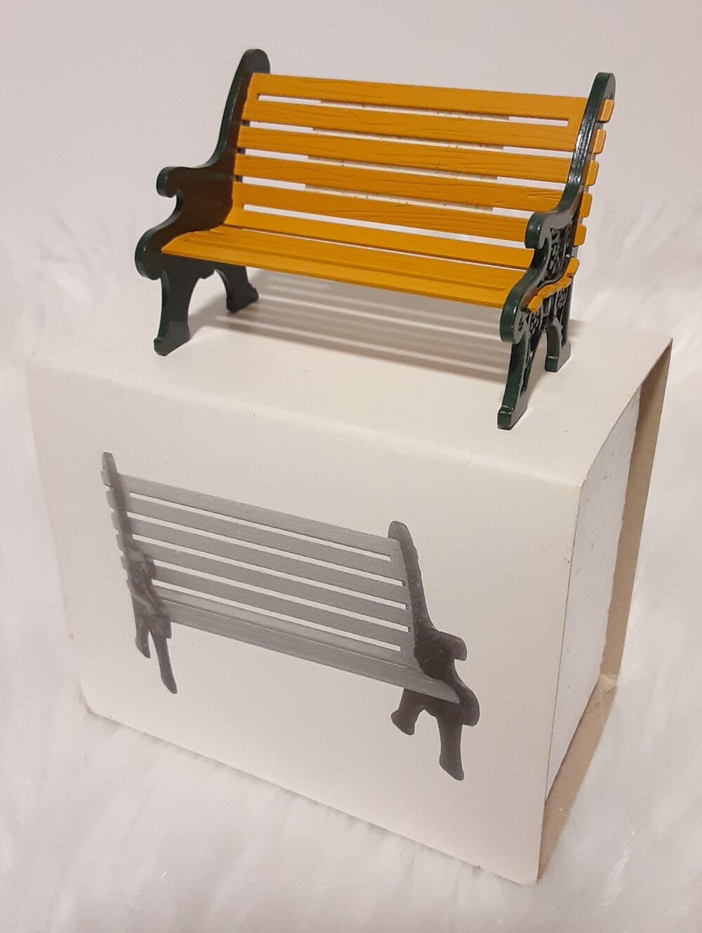 1x Department 56 Wrought Iron Park Bench # 5230-2 Christmas Village Accessory